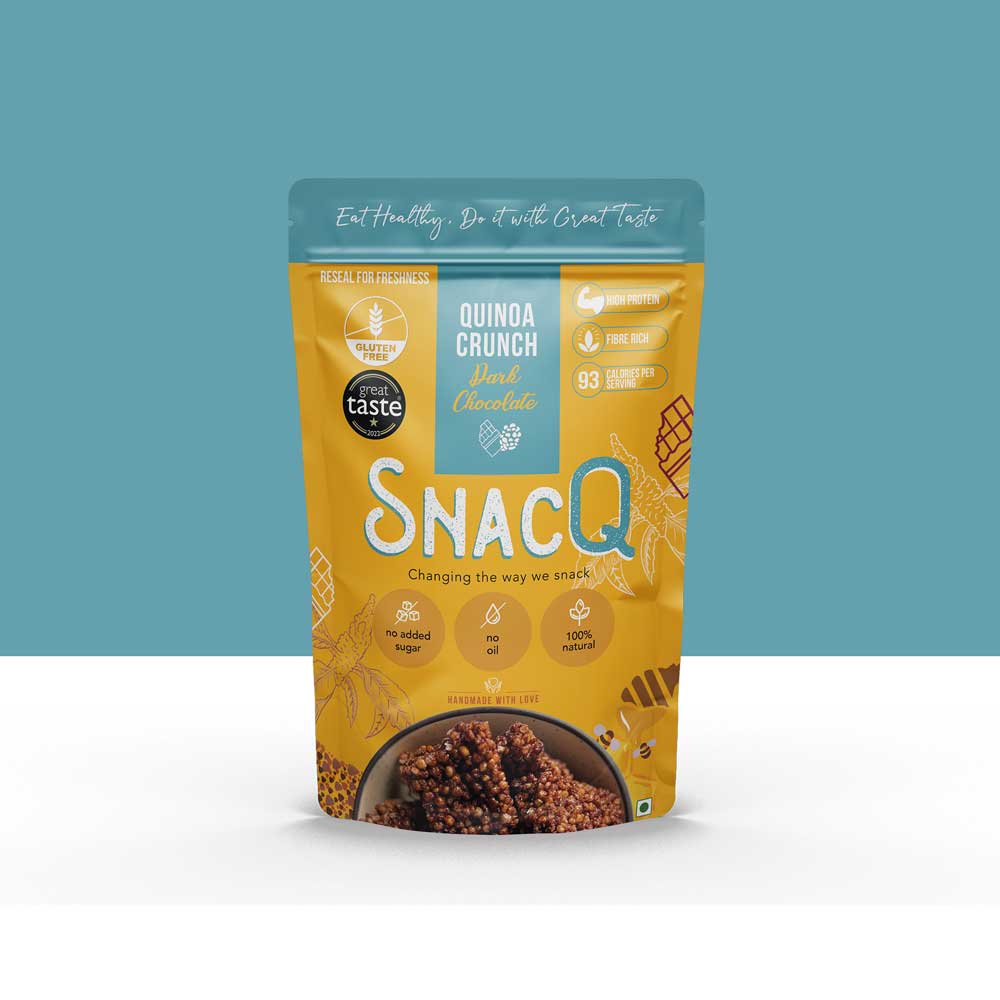 SnacQ Quinoa Crunch (Dark Chocolate) 150gms