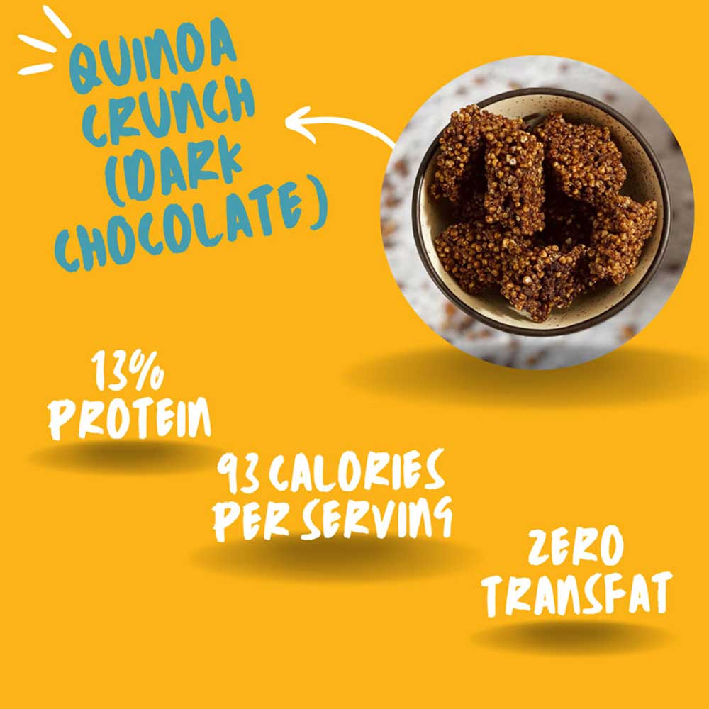 SnacQ Quinoa Crunch (Dark Chocolate) 150gms