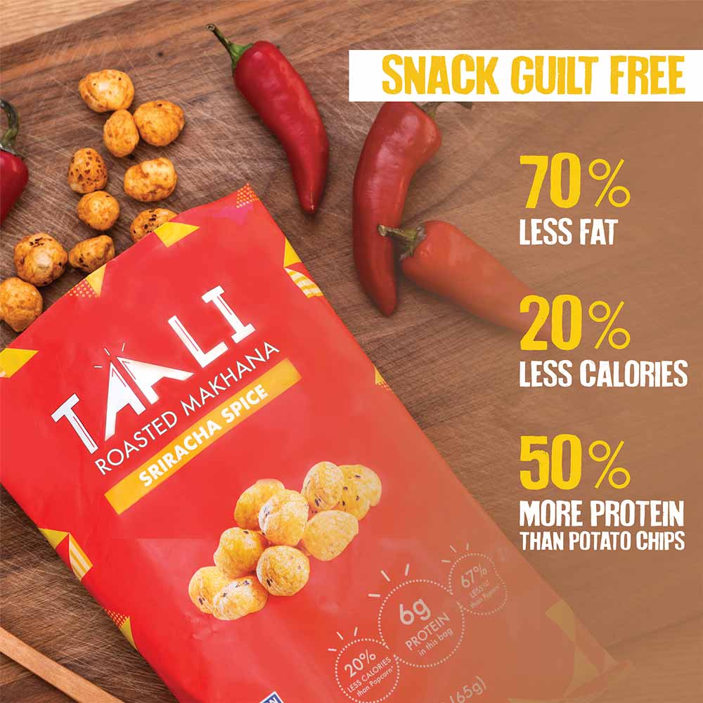 Taali Roasted Makhana Savory Variety Pack (60gms x 3)-Boozlo