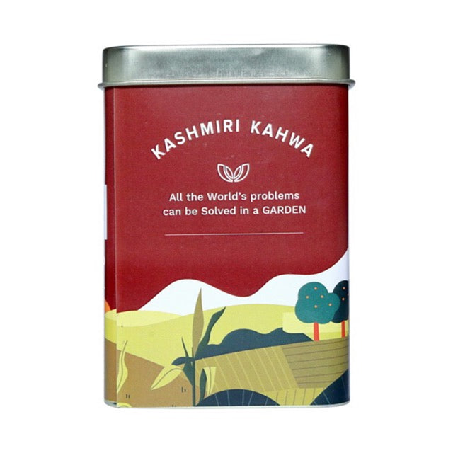 The Tea Saga Kashmiri Kahwa - Tin Box-Kashmiri Kahwa-Boozlo