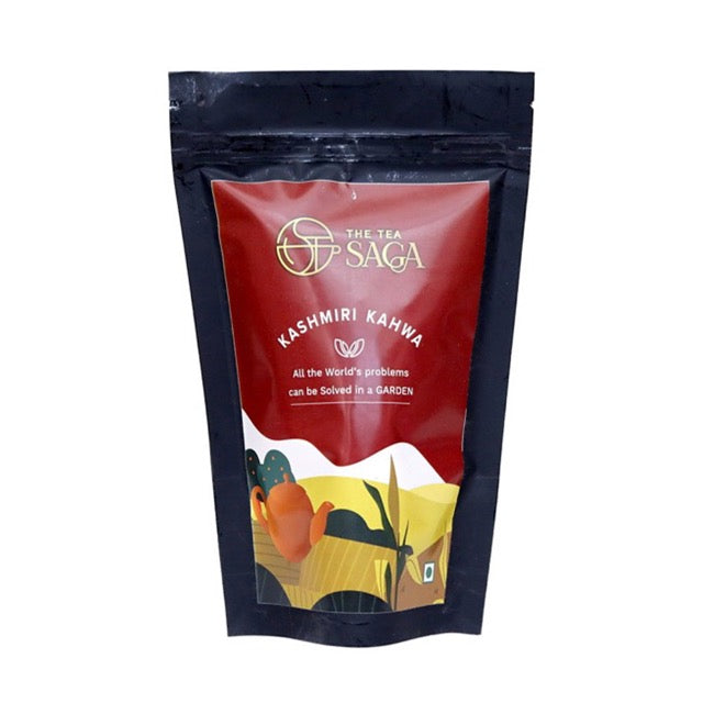 The Tea Saga Kashmiri Kahwa - Zip Pouch-Kashmiri Kahwa-Boozlo