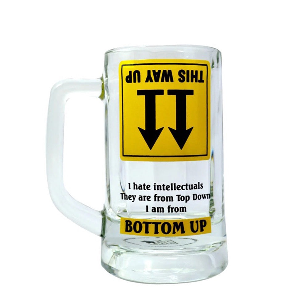 Ek Do Dhai Bottoms up beer mug - 350ml