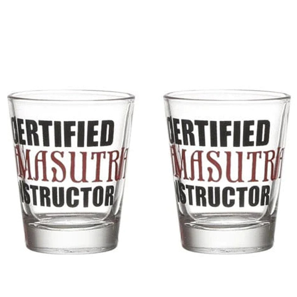 Ek Do Dhai Certified Kamasutra Instructor Shot Glass - 60ml (Set of 2) - Boozlo