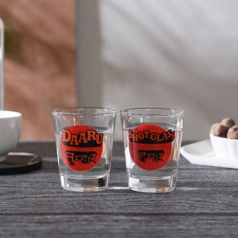 Daaru Tumhara- Shot Glass Hamara Shot Glass - 60ml (Set of 2)