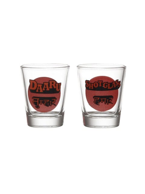 Daaru Tumhara- Shot Glass Hamara Shot Glass - 60ml (Set of 2)