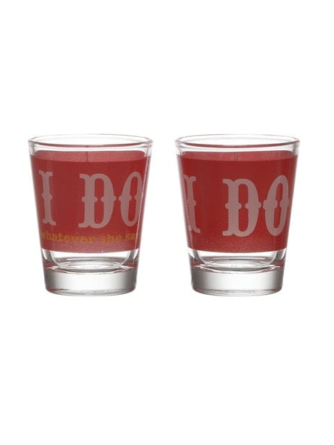 I Do - I Do Whatever She Says Shot Glass - 60ml (Set of 2)