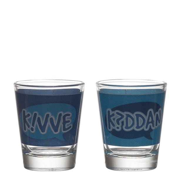 Ek Do Dhai Kiddan Kivve Shot Glass - 60ml Each (Set of 2)